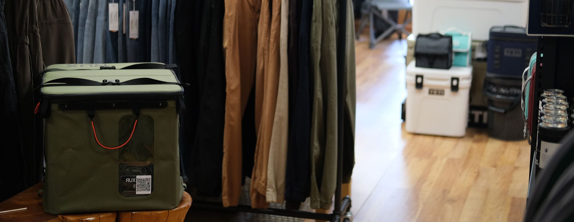 RUX 70L in a retail store